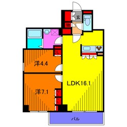 プライムアーバン亀有の物件間取画像